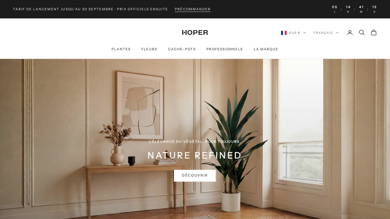 Boutique en ligne HOPER